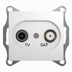 Розетка TV-SAT Glossa GSL000197 одиноч. 1dB, белый