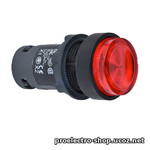 Кнопка красная Ø22, с подсветкой 220V AC